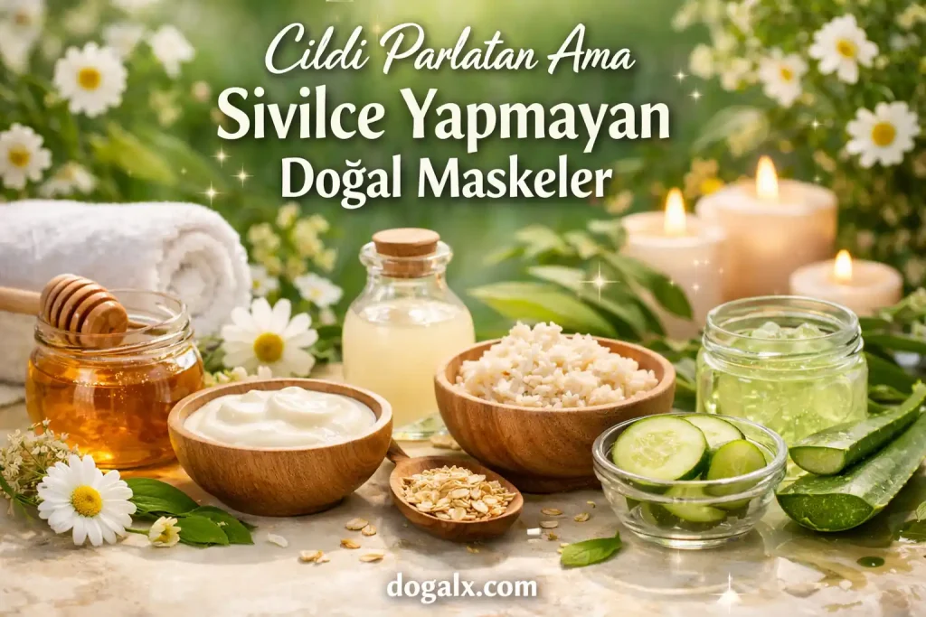 Cildi Parlatan Ama Sivilce Yapmayan Doğal Maskeler DoğalX