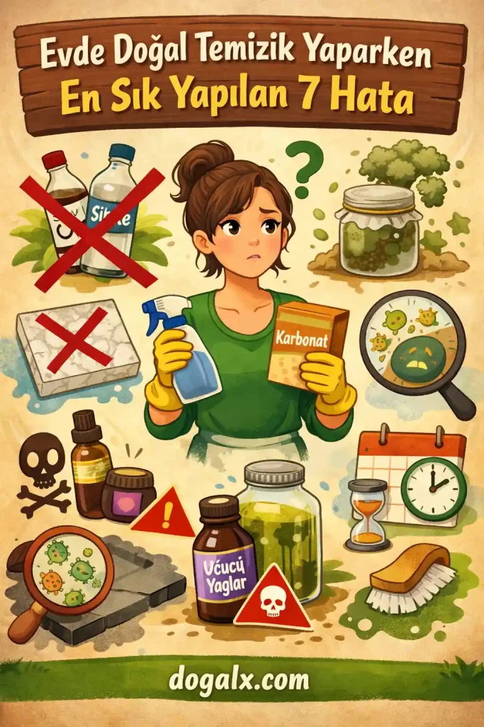Evde Doğal Temizlik Yaparken En Sık Yapılan 7 Hata DoğalX