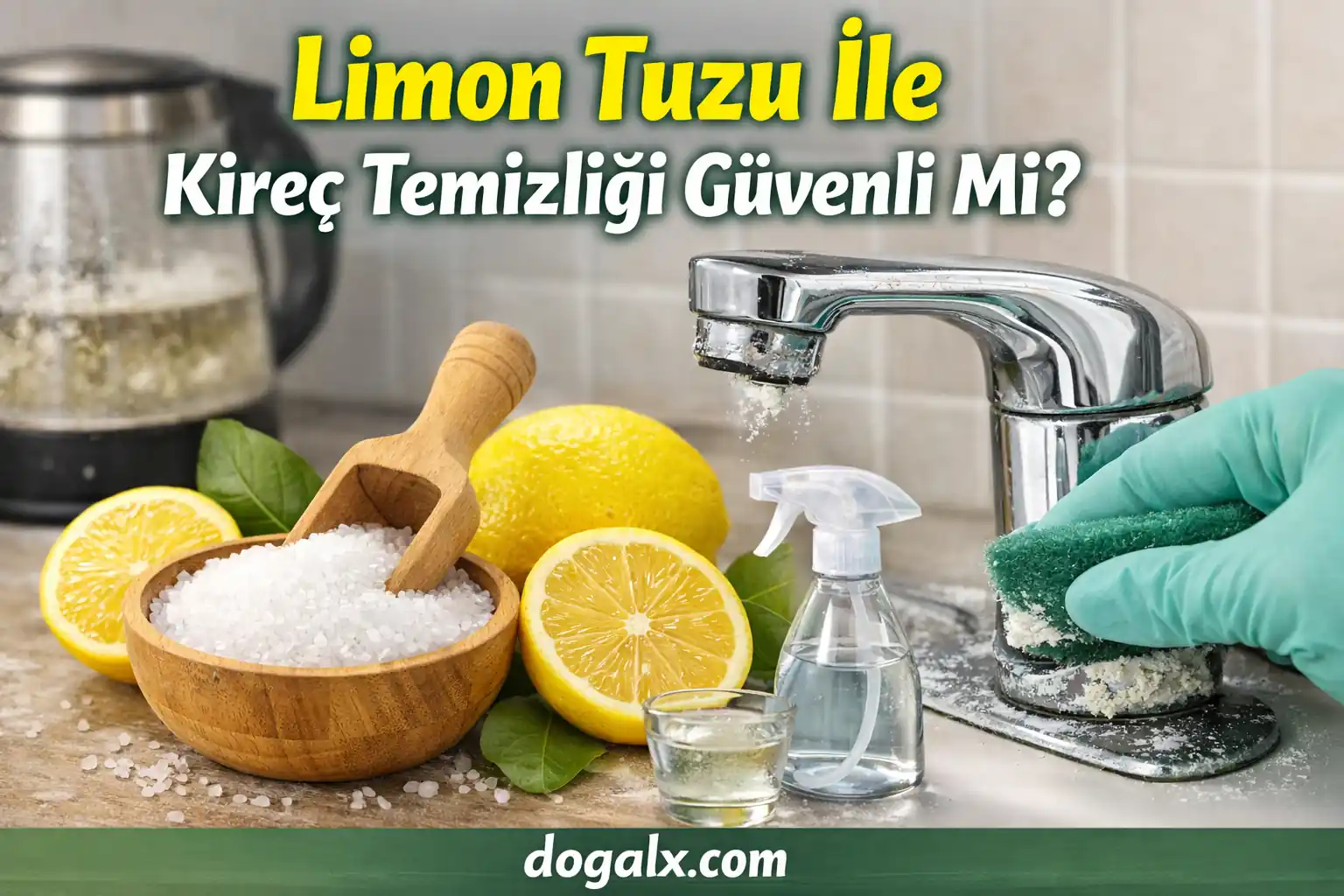 Limon Tuzu İle Kireç Temizliği Güvenli Mi DoğalX
